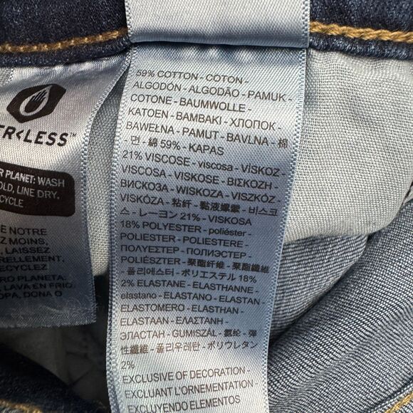 Levi's 725 High Rise Bootcut Denim Jeans Womens 26x30 Dark Wash Stretch Casual - Picture 7 of 15